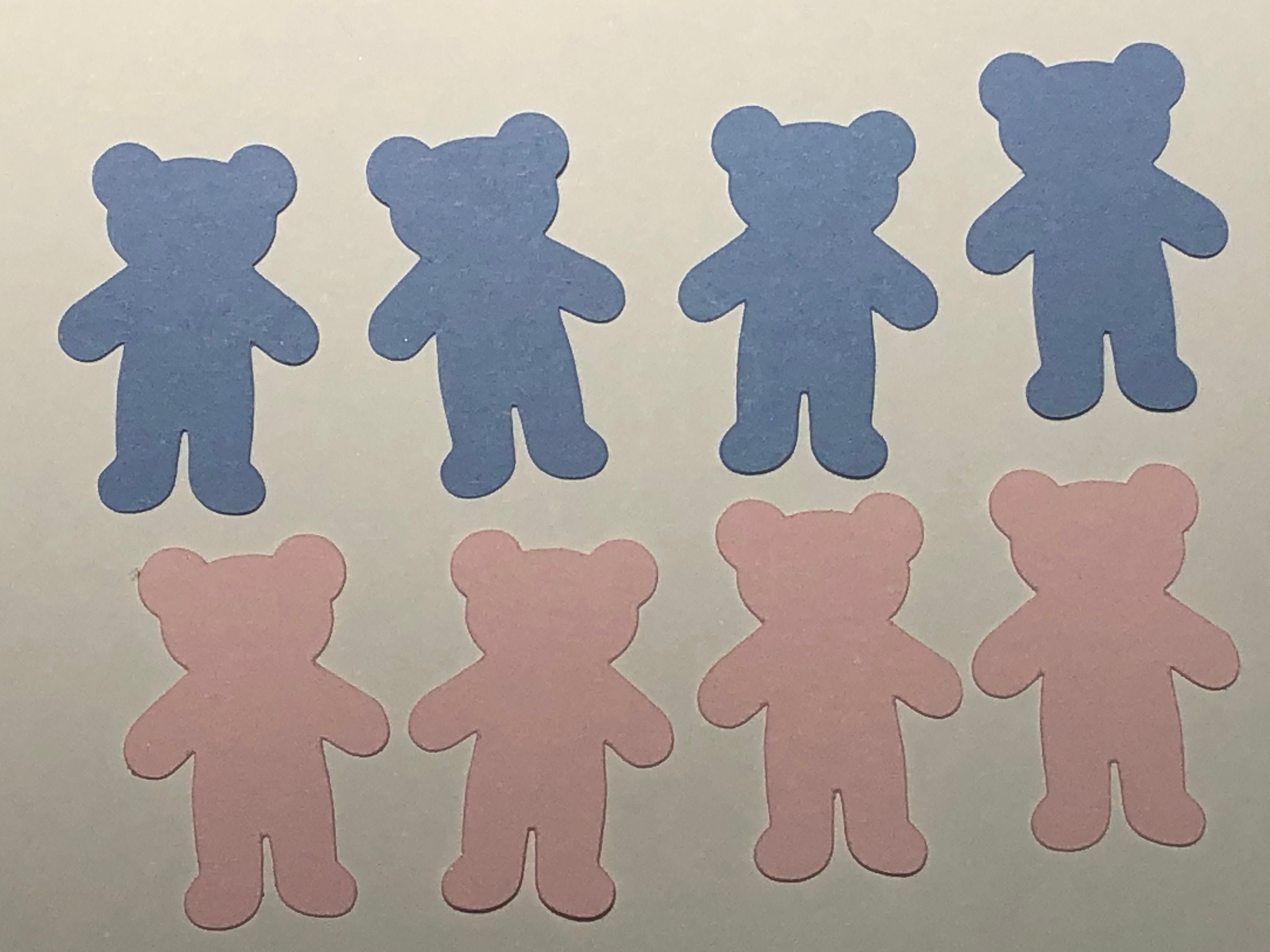 Teddy Bear Paper Confetti Die cuts