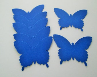 50 Large Royal Blue  Country Butterfly  die cuts