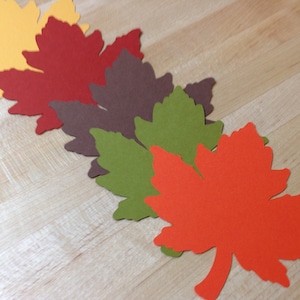 READY TO SHIP 100 Large 4 Inch Fall Maple  Leaves die cuts