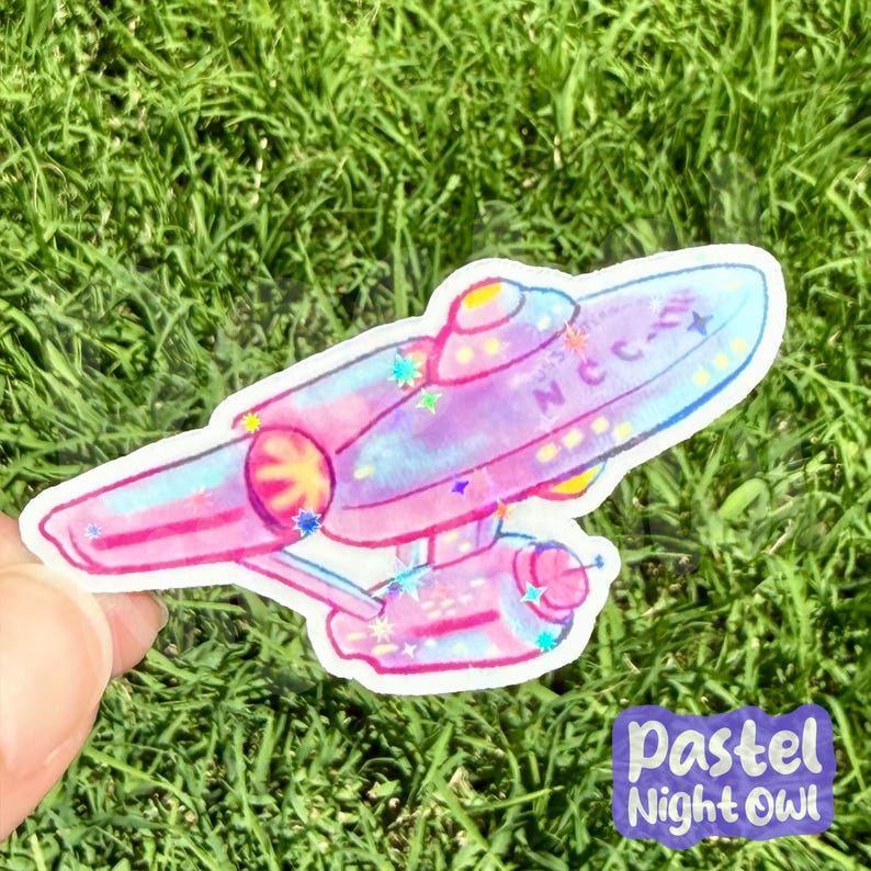 TOS Enterprise Vinyl Sticker - Etsy