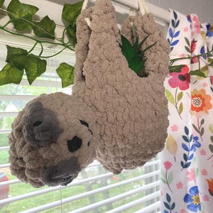 Crochet Sloth Hanging Planter | Beginner Friendly | Digital Download