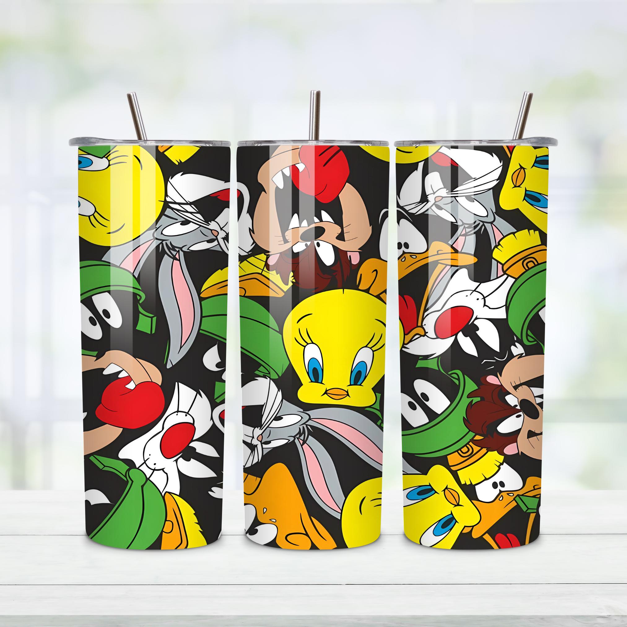 Diseño de vaso de Looney Tunes / Dibujo animado de Piolín / Envoltorio para vaso de 20 oz / Descarga digital PNG / Envoltorio delgado para vaso