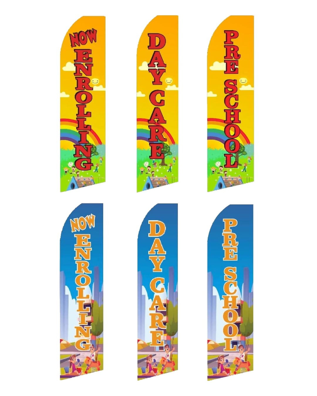 Education Enrollment Flag: 11.5ft X 3ft Outdoor Advertisement Banner ...
