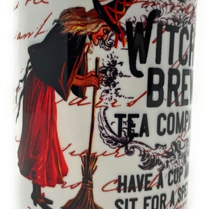 WITCH'S BREW Tea Company Have A Cup And Sit A Spell HALLOWEEN 11oz Ceramic Mug