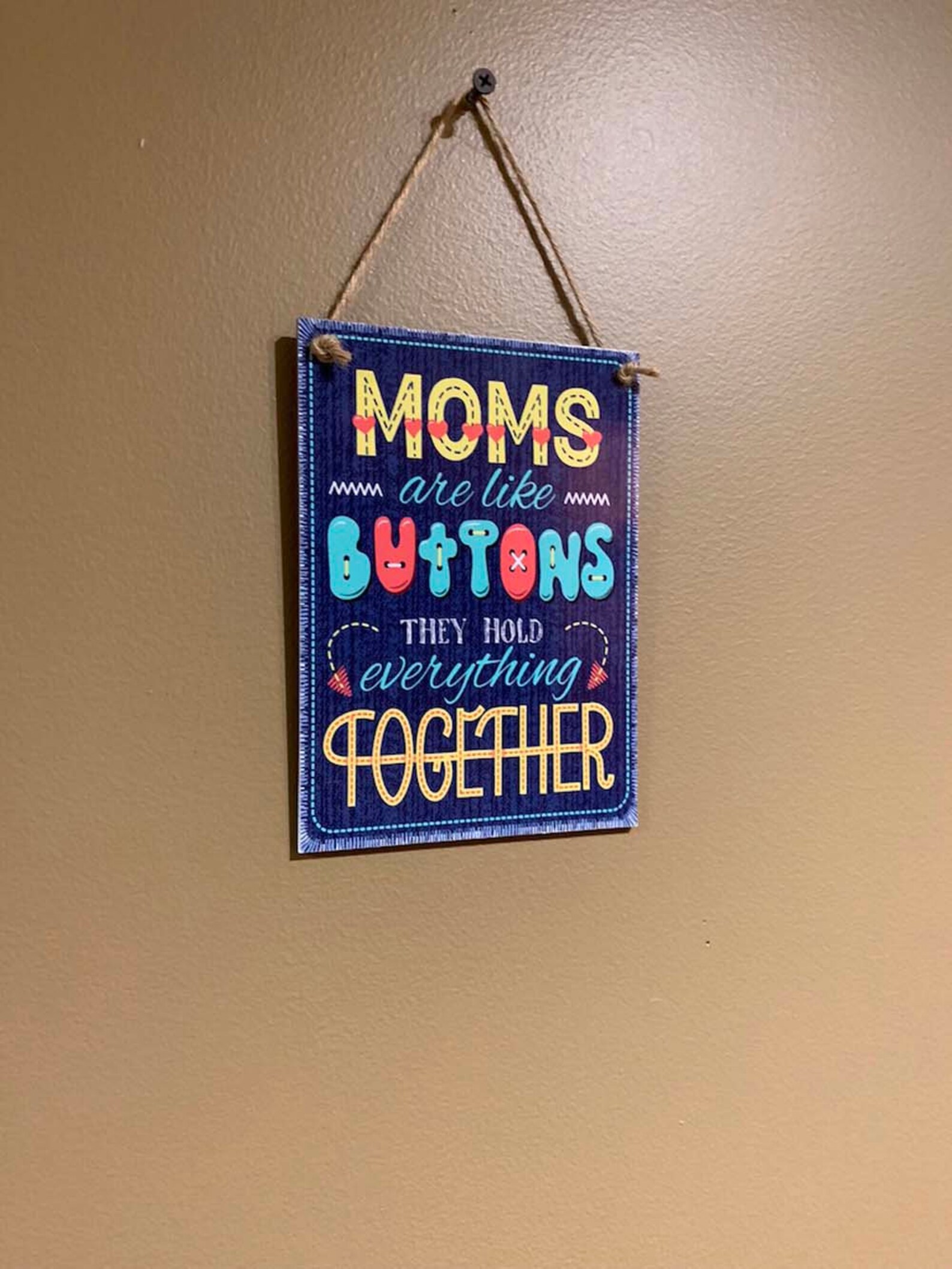 MOMS Are Like BUTTONS They Hold Everything TOGETHER Cute Wood - Etsy