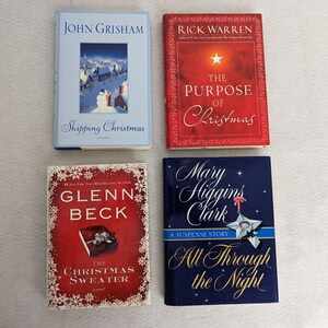 Christmas Themed Books; Set of 4 Hardcover Books; Instant Library