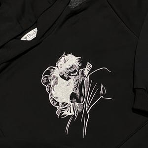 Toji Embroidered Hoodie – Jujutsu Kaisen Anime Sweatshirt – Oversized Unisex Otaku Streetwear