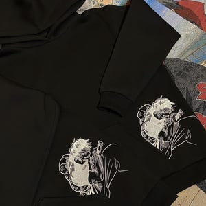 Toji Embroidered Hoodie – Jujutsu Kaisen Anime Sweatshirt – Oversized Unisex Otaku Streetwear
