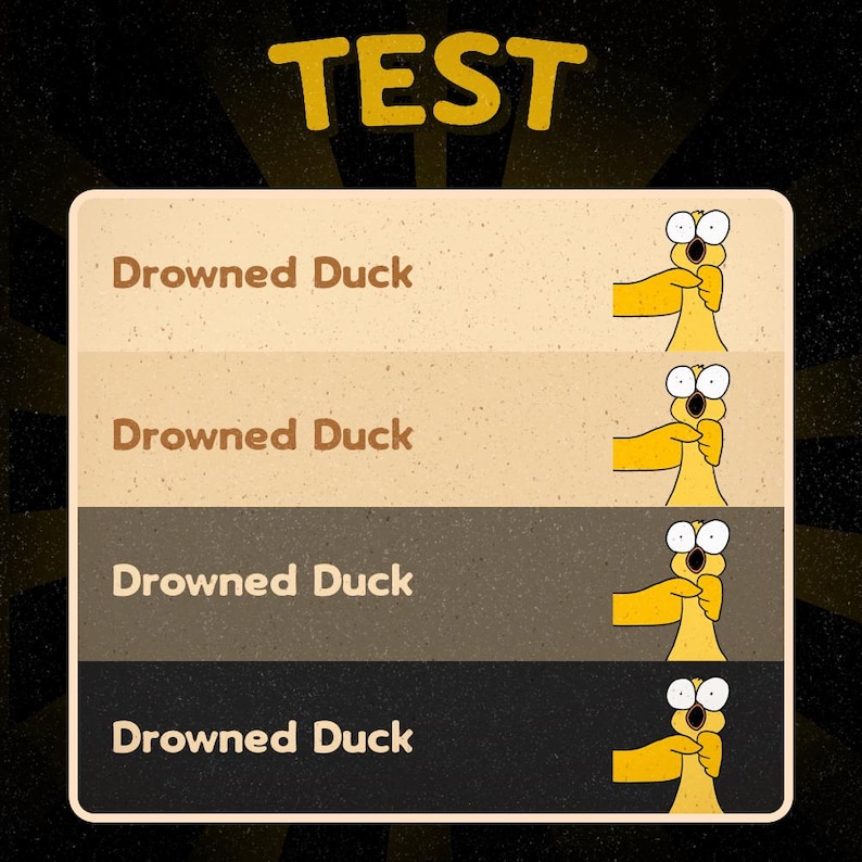 Kawaii Drowned Duck Animated Emote for Twitch and Discord, Funny ...