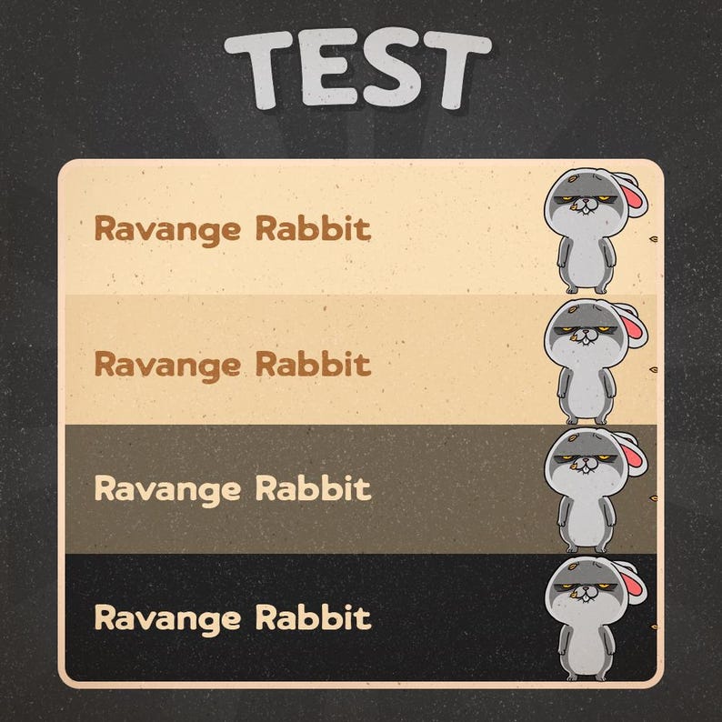Kawaii Revenge Rabbit Animated Emote for Twitch & Discord, Angry Bunny ...