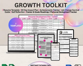 Career Acceleration Bundle | Manager Toolkit | Achievement Tracker | Leadership Plan | Resume & Impact Planner | CV Template