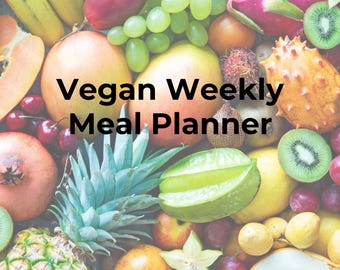 Vegan Weekly Meal Planner