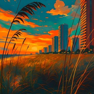 Stille Sonnenuntergang am Meer, Sonnenuntergang am Meer, Sonnenuntergang am Meer, Strand Landschaft, Fotografie, Digital Download, Wohnkultur