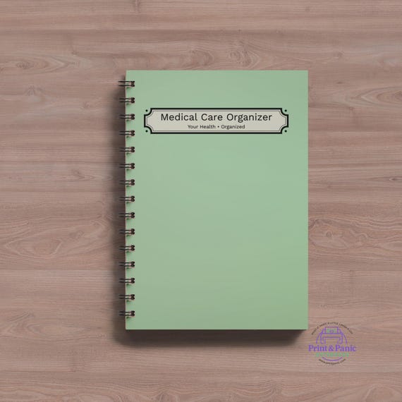 Medical Log Book 6x9 Spiral Notebook | Health Organizer Planner | Doctor Visits, Medication & Appointment Tracker