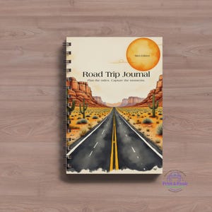 Mini Road Trip Journal 6x9 Spiral Notebook | Travel Planner Memory Book | Gift for Travelers