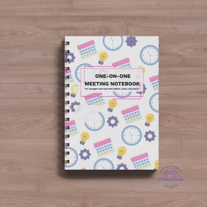 One-on-One Meeting Notizbuch | Leiter Planer | Wöchentlicher Check-In Organizer | Personalführung Notizbuch