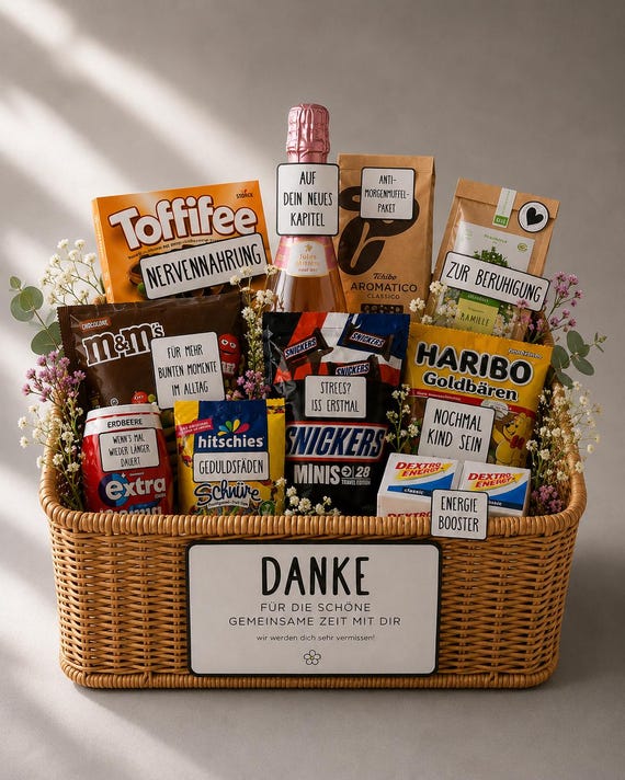 New Job Survival Kit-Abschiedsgeschenk Kollegin Kollege-Geschenkeset-Digital Download-Geschenkekorb-Last Minute Geschenk PDF-Jobwechsel-DIY