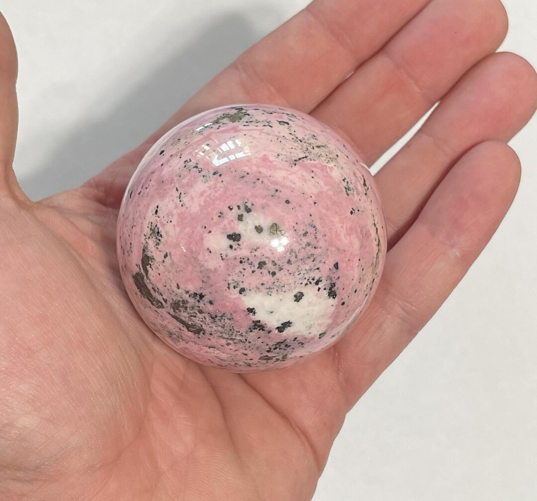 Peruvian Rhodonite Sphere - Etsy