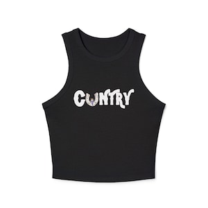 Cowboy Carter C*ntry Beyonce Damski Mikro Prążkowany Tank Top