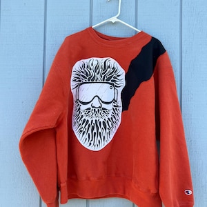 Upcycled Orange Sweatshirt