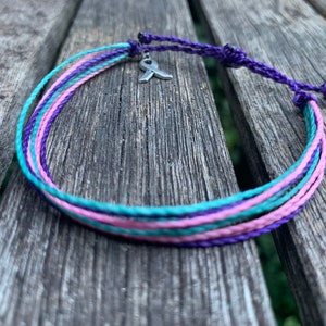 Thyroid Cancer Awareness Bracelet - Waterproof and Adjustable