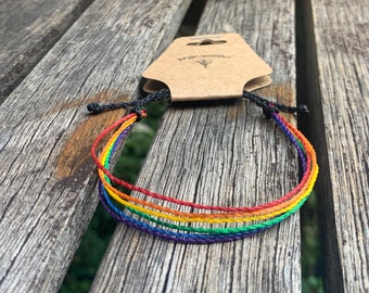LGBTQ Pride Bracelet - Adjustable and Waterproof