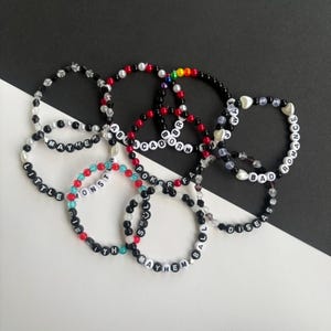 Braccialetti ispirati al Mayhem Ball / Braccialetti di Lady Gaga / Braccialetti da concerto / Braccialetti dell&#39;amicizia con perline