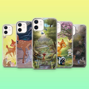 Bambi Phone Case Woodland Aesthetic Cover for iPhone 16e, 15, 14, 13, 12, 11, Samsung S25, S24, S23, S22, A16, A56, A54, Pixel 9Pro, 9A