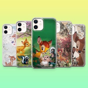 Bambi Phone Case Forest Animal Vintage Cover for iPhone 16e , 15, 14, 13, 12, 11, Samsung S25, S24, S23, S22, A16, A56, A54, Pixel 9Pro, 9A