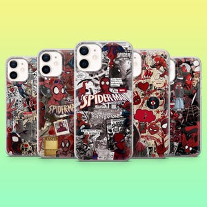 Peter Parker Phone Case Spider Man Hero Cover for iPhone 16e, 15, 14, 13, 12, 11, Samsung S25, S24, S23, S22, A16, A56, A54, Pixel 9Pro, 9