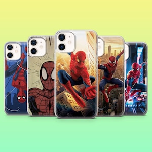 Spider Man Phone Case Peter Parker Hero Cover for iPhone 16e, 15, 14, 13, 12, 11, Samsung S25, S24, S23, S22, A16, A56, A54, Pixel 9Pro, 9A