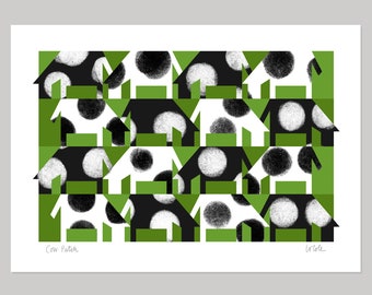 Cow Patch - Fine Art Print by Lo Cole