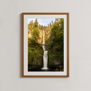 Multnomah Falls Sunset Photo Print | Oregon Landscape Wall Art