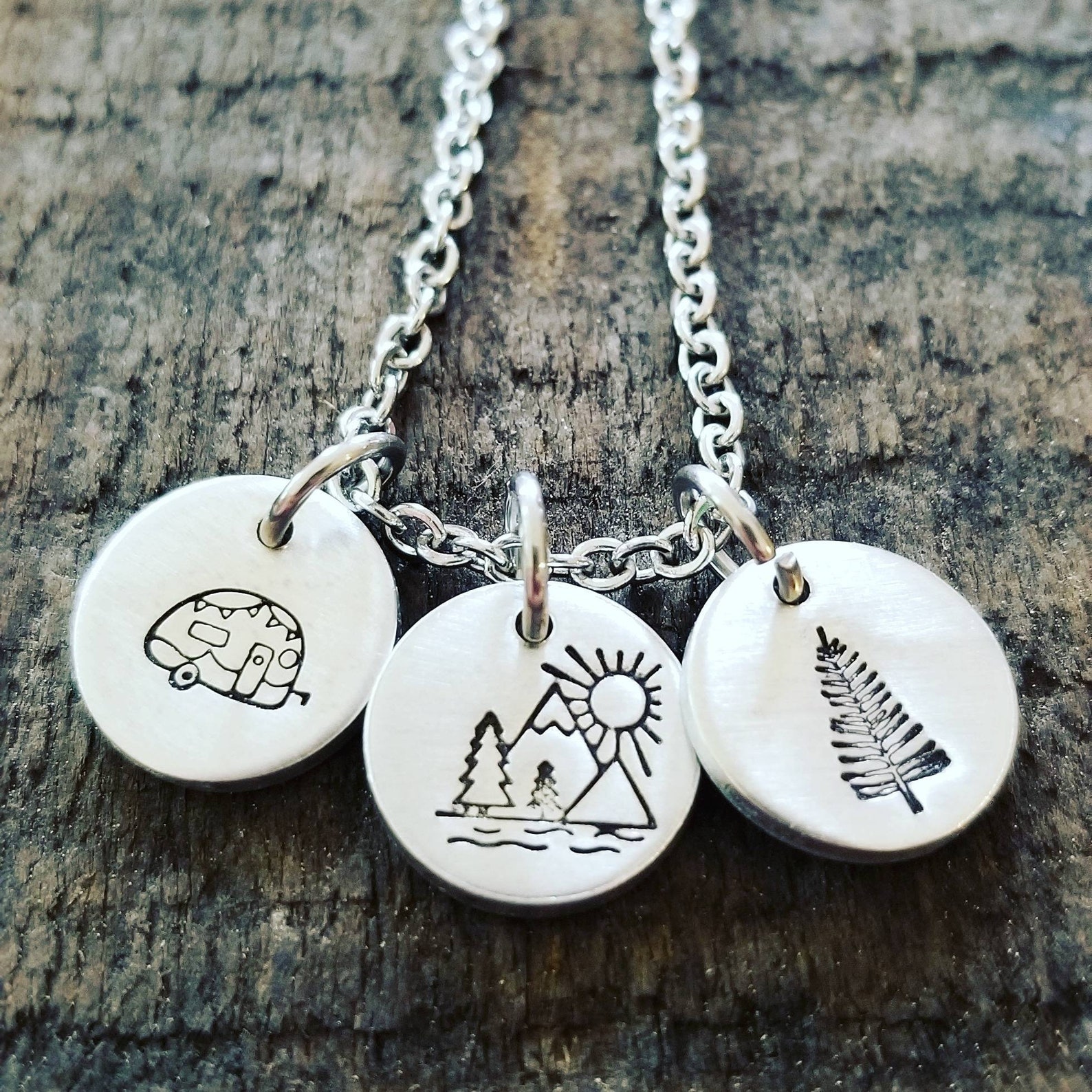 Camping necklace Camper life necklace Camping Life Etsy