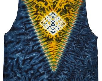 3XL Men's Fruit of the Loom Brand tie dyed, hand dyed, Muscle shirt, tank top