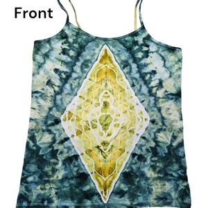 Large Women&#39;s Ice Dyed Spaghetti Strap Cami Top