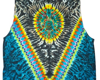 3XL Men's Fruit of the Loom Brand tie dyed, hand dyed, Muscle shirt, tank top