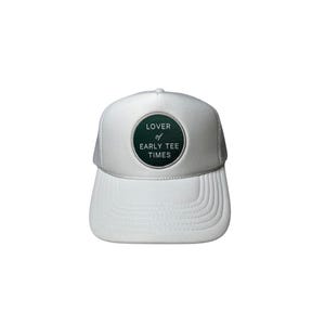 Lover of Early Tee Times Hat-White/Green