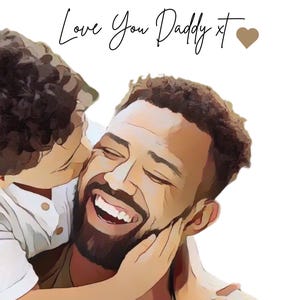 Ritratto di coppia, ritratto di famiglia personalizzato, regalo personalizzato per papà, regalo per la festa del papà, ritratto di cartone animato da foto, ritratto di animali domestici, dipinto