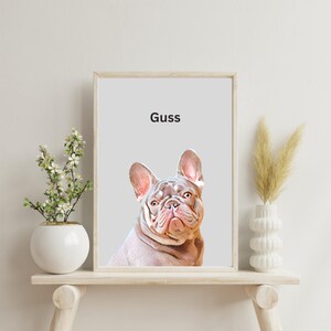 Custom Pet Portrait from Photo – Personalized Dog, Cat & Animal Art Print – Unique Pet Memorial Gift – Custom Digital Pet Drawing