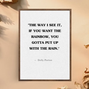 Personalised Famous Quote Wall Art | Custom Text Home Decor | Motivational Gift Idea
