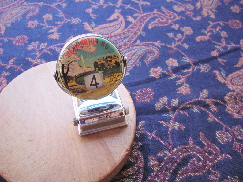 Vintage Perpetual Flip Calendar Desk Washington DC White House Etsy