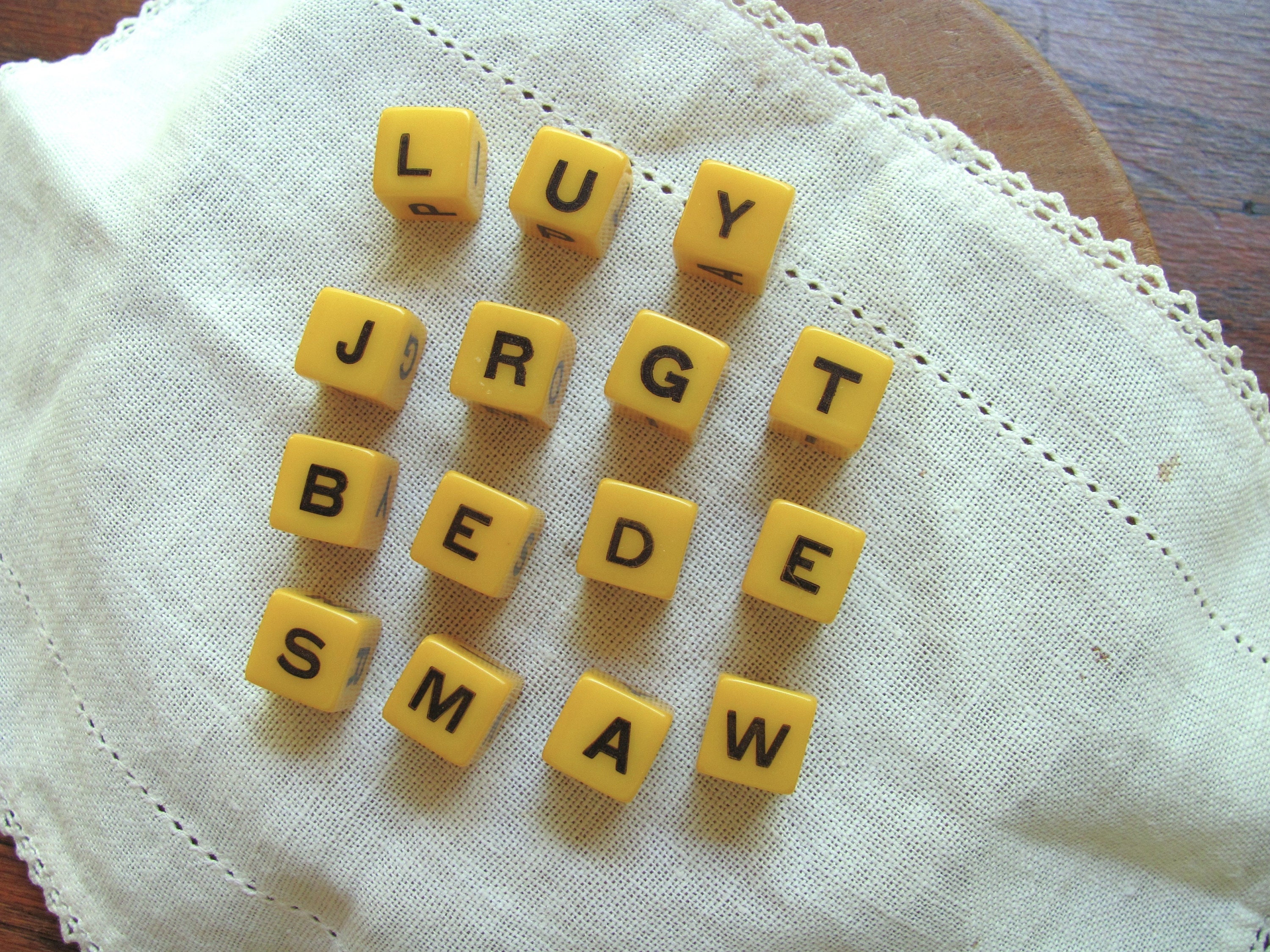 Ivory Scrabble Tiles 