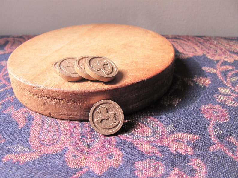 Vintage FRISKO Horse Game Pieces Wood Horse Tokens Wooden Etsy
