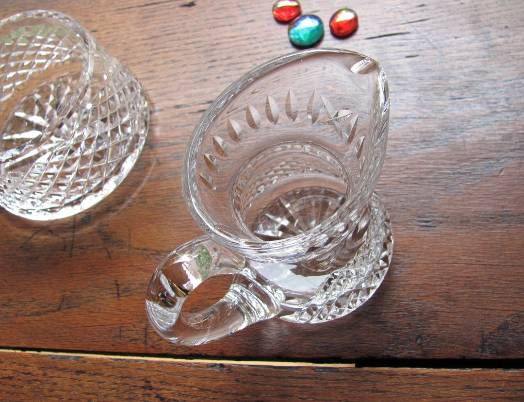 Waterford Creamer Sugar Crystal Alana Bowl Cream Pitcher Original Set