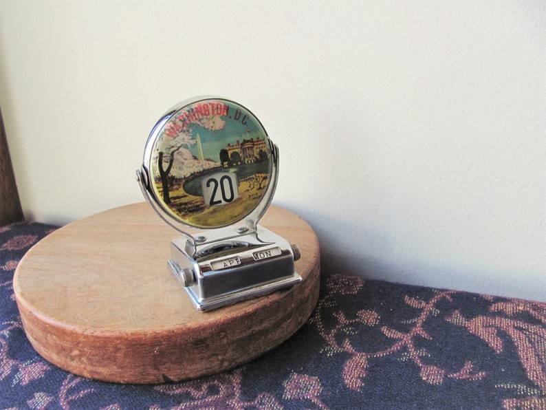 Vintage Perpetual Flip Calendar Desk Washington DC White House Etsy