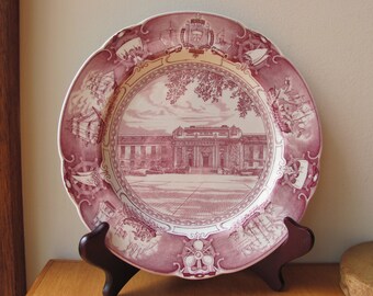 Bancroft Hall US Naval Academy Plate Mulberry Wedgwood China Dinner Plate Dish Alumni Association Annapolis Souvenir MD Plate Collection