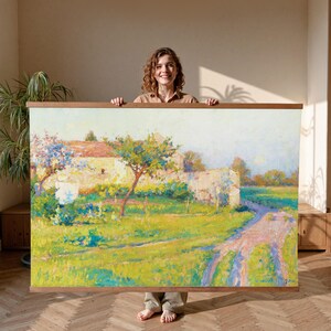Maufra&#39;s Rural Homestead, Extra Large Wall Art, Oversized Wall Art, Vintage Wall Art Tapestry, Nature Wall Art, Wall Hanging Canvas,039