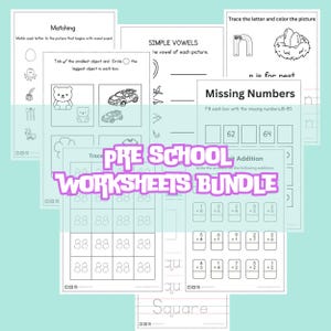 Ultimate Preschool Worksheet Bundle – 1000+ Pages of Early Learning Activities for Ages 3–5