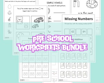 Ultimate Preschool Worksheet Bundle – 1000+ Pages of Early Learning Activities for Ages 3–5